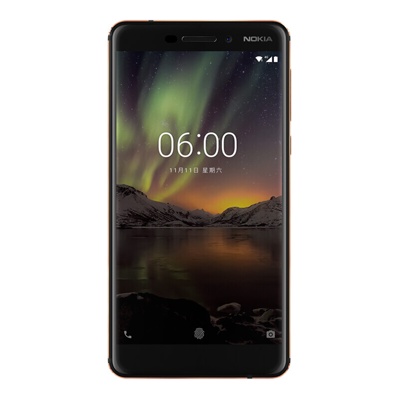 NOKIA/ 诺基亚6 二代 智能手机 4G+64G 移动联通电信4G全网通4G智能手机 -黑色