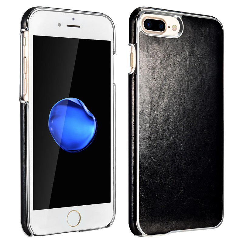 苹果8/7手机壳真皮iphone7手机保护套 适用于苹果7/7plus iphone7plus 5.5寸绅士黑
