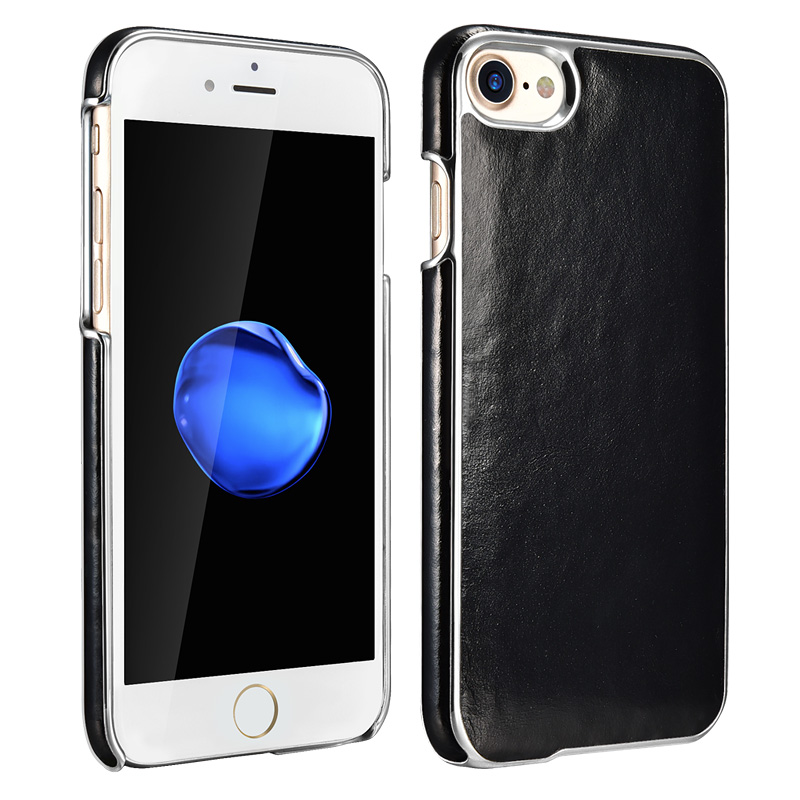 苹果8/7手机壳真皮iphone7手机保护套 适用于苹果7/7plus iphone7 4.7寸绅士黑