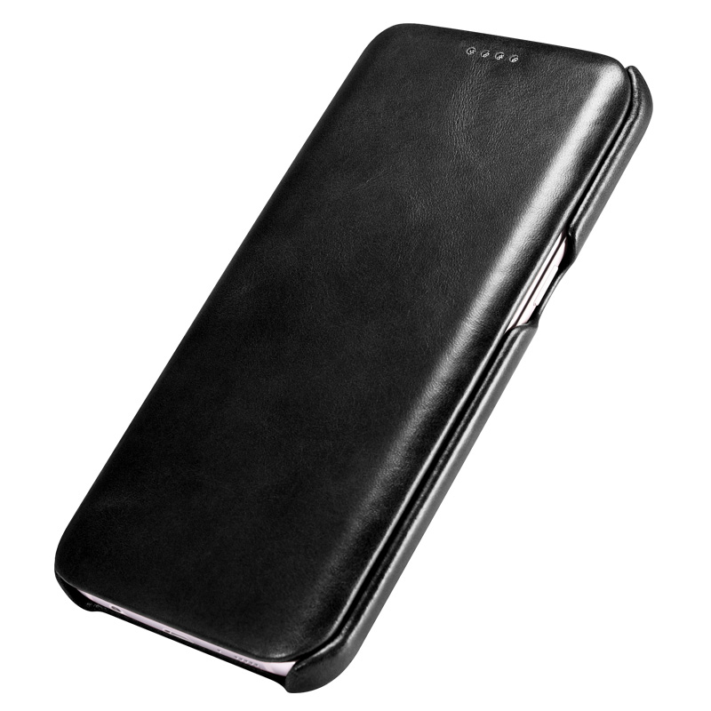 S7 edge/S7手机壳真皮手机保护套 适用于三星G9350 睿智黑(S7平面)带磁扣 限量版