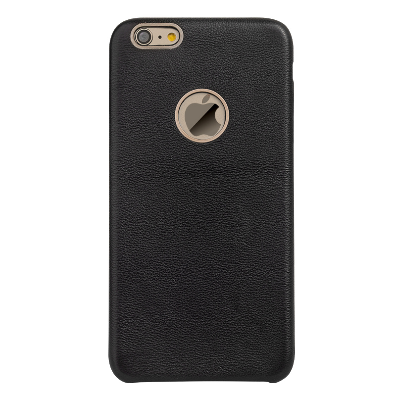 手机保护壳 进口真皮手机套 适用于苹果iPhone6 4.7/5.5英寸/plus 胎牛皮黑色-4.7寸