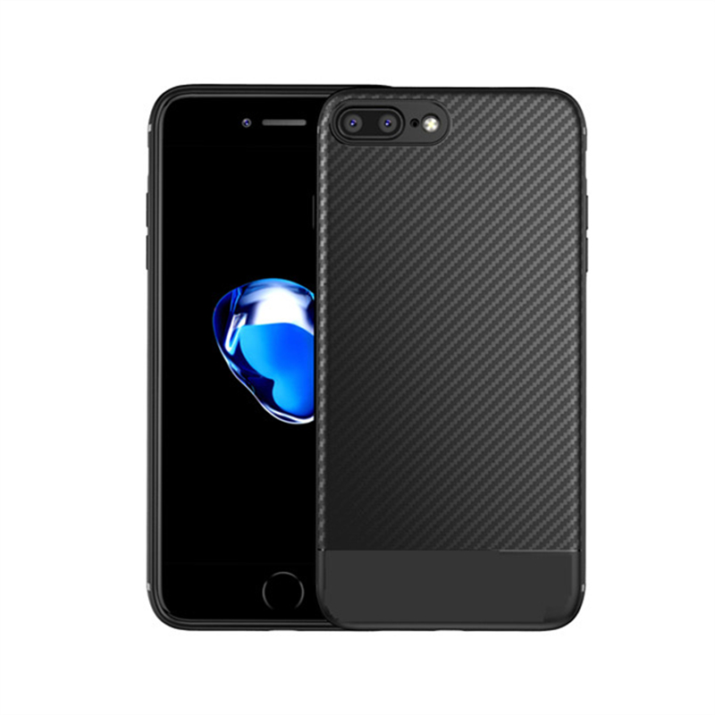 防摔保护全包硅胶软套8plus/7plus手机壳苹果 纤系列-经典黑 iPhone8plus/7plus-5.5寸