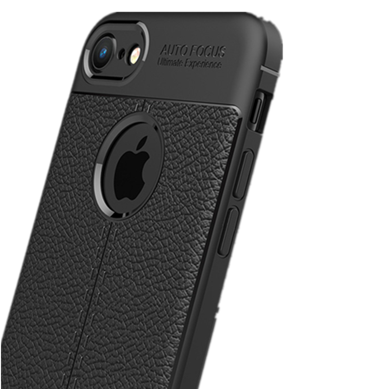 iPhone7plus/8plus手机壳苹果7/8保护软套防摔全包 纹硅胶 iPhone7/8-4.7英寸经典黑