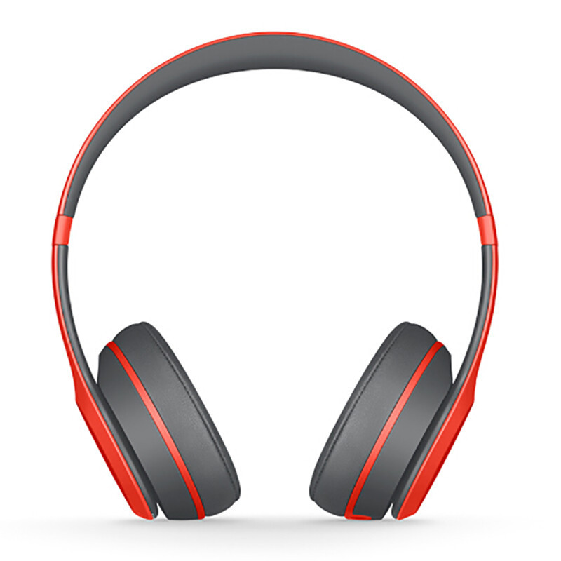 Beats Solo3 Wireless头戴式无线蓝牙耳机 舒适软垫可自由调节适配 霹雳红