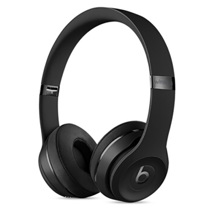 Beats Solo3 Wireless头戴式无线蓝牙耳机 舒适软垫可自由调节适配 黑色