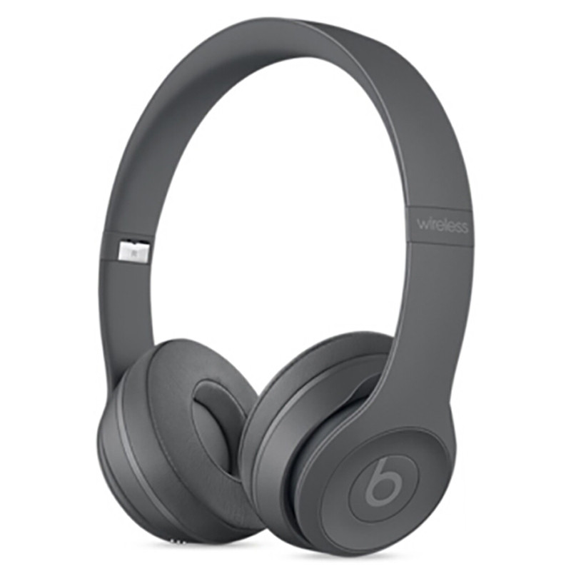 Beats Solo3 Wireless头戴式无线蓝牙耳机 舒适软垫可自由调节适配 沥青灰
