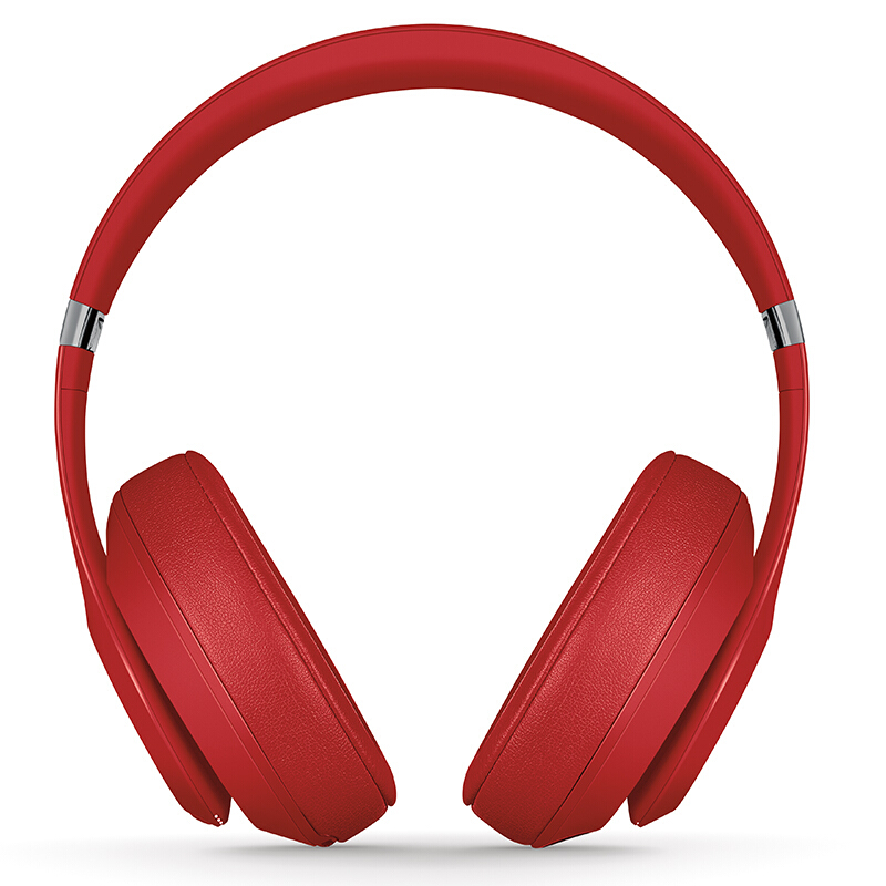 Beats Studio3 Wireless 头戴式 蓝牙无线降噪耳机 录音师无线3代 游戏耳机 含麦克风 红色