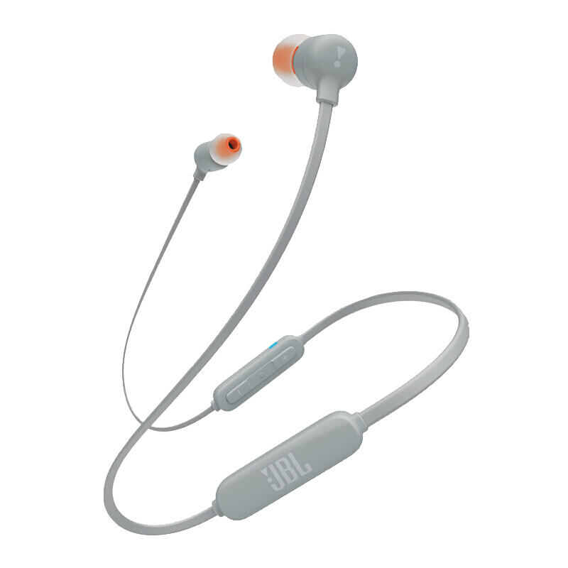 JBL T110 BT蓝牙耳机无线入耳式耳机 通用手机通话游戏重低音耳机 T110 BT 灰色