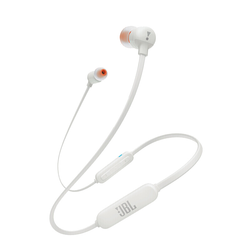 JBL T110 BT蓝牙耳机无线入耳式耳机 通用手机通话游戏重低音耳机 T110 BT 白色