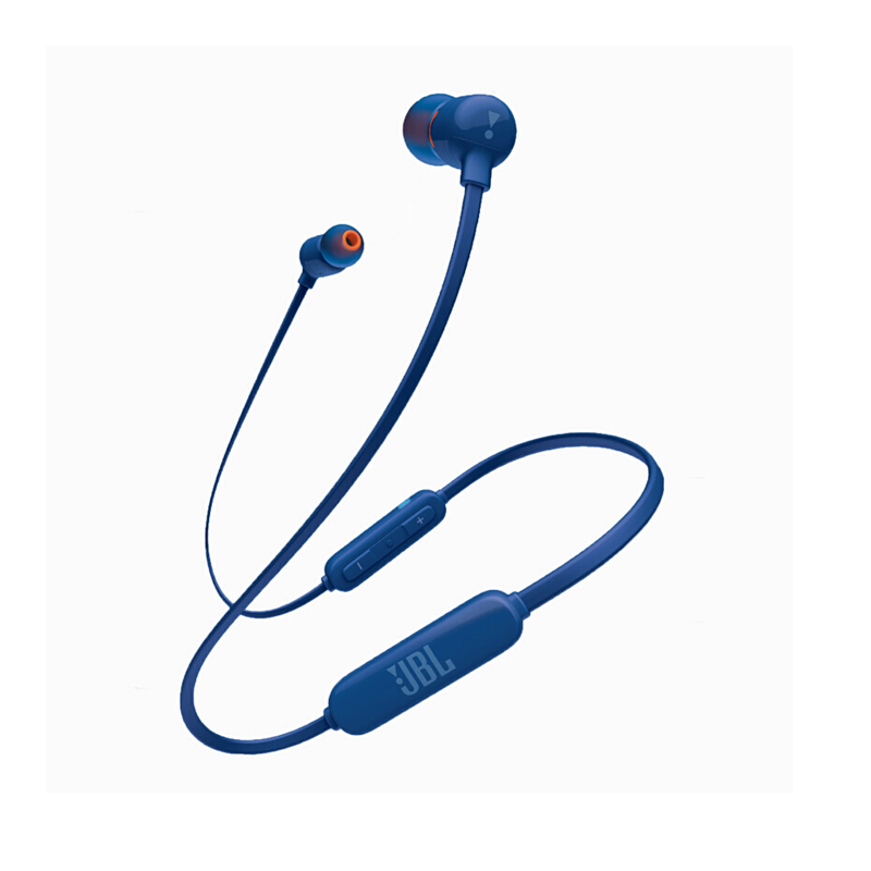 JBL T110 BT蓝牙耳机无线入耳式耳机 通用手机通话游戏重低音耳机 T110 BT 蓝色