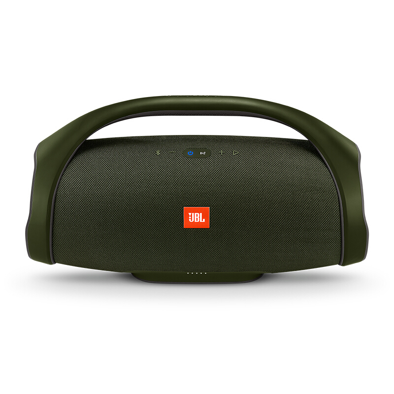 JBL Boombox 音乐战神 便携式蓝牙音箱低音炮 户外音响 防水设计 Hifi音质 绿色