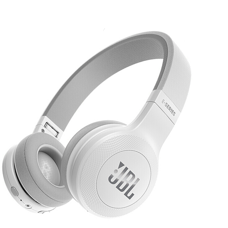 JBL E45BT 无线蓝牙耳机 可折叠便携头戴式 立体声音乐耳机 重低音HIFI通话耳 白色