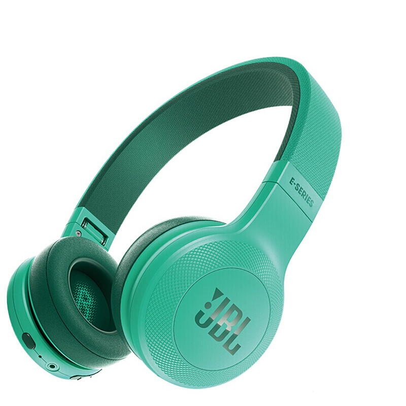 JBL E45BT 无线蓝牙耳机 可折叠便携头戴式 立体声音乐耳机 重低音HIFI通话耳 绿色