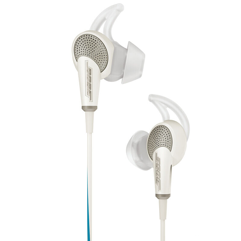BOSE QC20 有源消噪耳机qc20入耳式音乐耳机 降噪麦克风清晰语音通话 白色