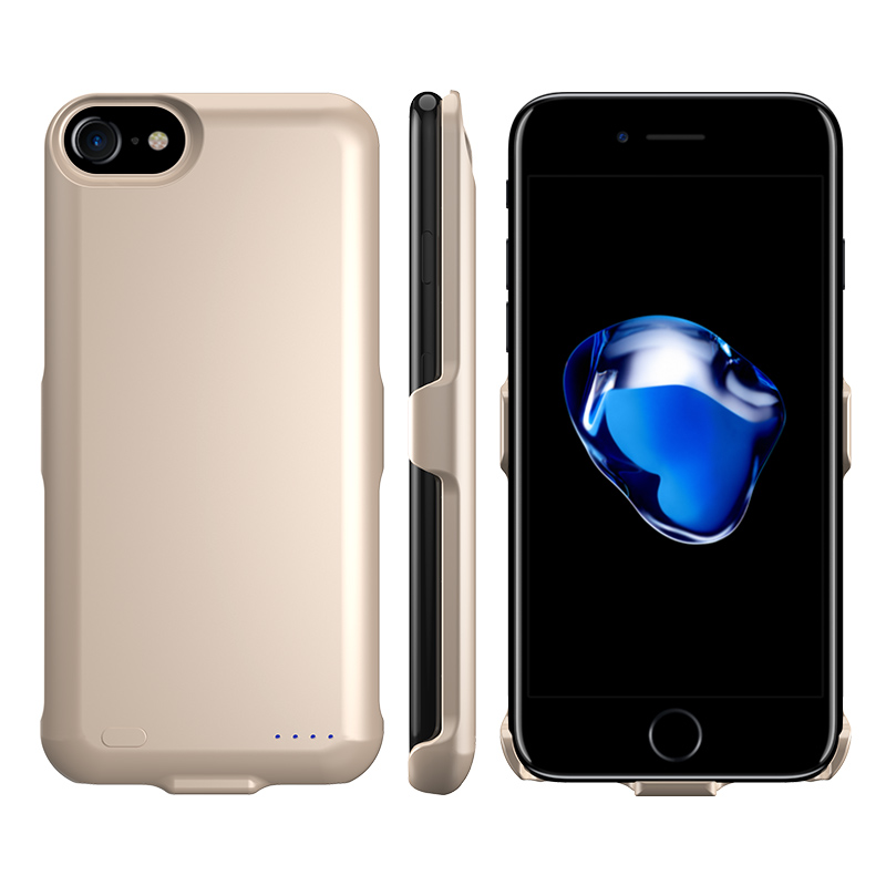 iPhone7/6s无线充电宝苹果 7plus/6plus背夹电池手机壳 5.5寸 7plus/6plus-土豪金