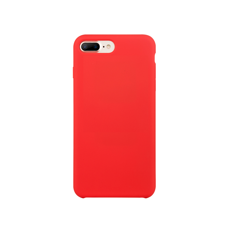 iPhone8/8+手机壳液态硅胶 原厂液态硅胶手机套 防撞防滑保护套 适用于苹果8手机壳 红色