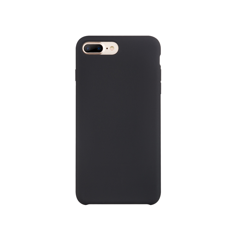 iPhone8/8+手机壳液态硅胶 原厂液态硅胶手机套 防撞防滑保护套 适用于苹果8手机壳 黑色