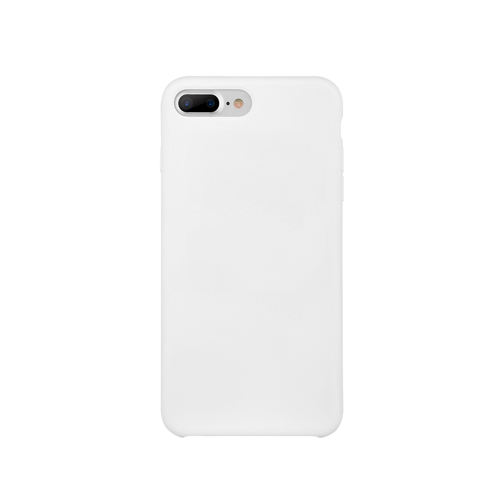 HIGE/苹果8/8+手机壳液态硅胶 原厂液态硅胶手机套 防撞防滑保护套 适用于iPhone8手机壳 白色