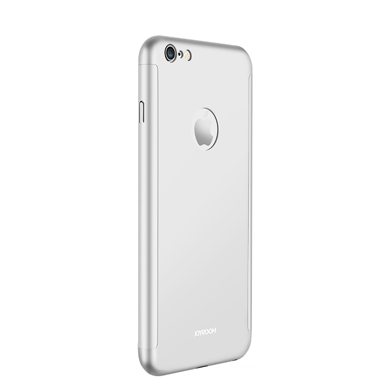 iPhone6/6s手机壳360全面保护 防摔防撞保护套 舒适手感磨砂工艺 适用于苹果6/6s手机壳 银色