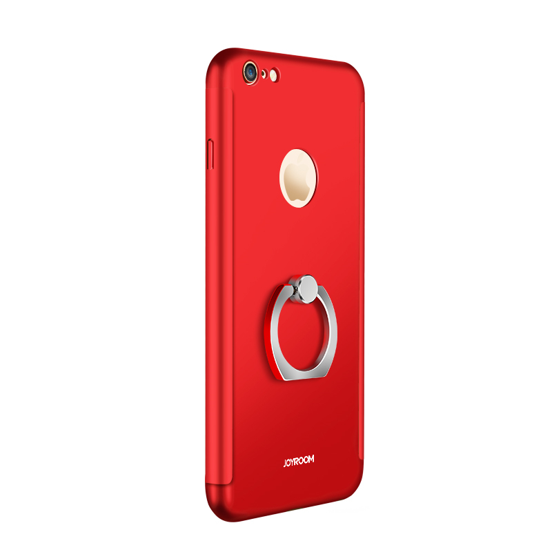 iphone6/6s电镀工艺防摔金属漆手机壳 前后盖分离设计壳 苹果6/6s独特工艺保护套 红色