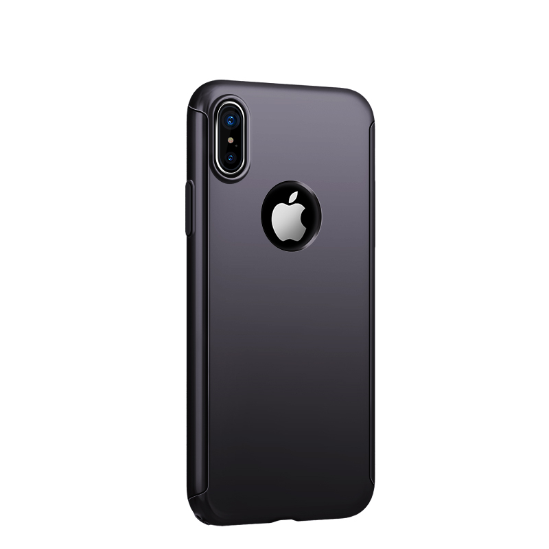 iPhoneX手机壳保护套+PC仟薄贴合手感 舒适握持 360组合式全包手机壳 锖色