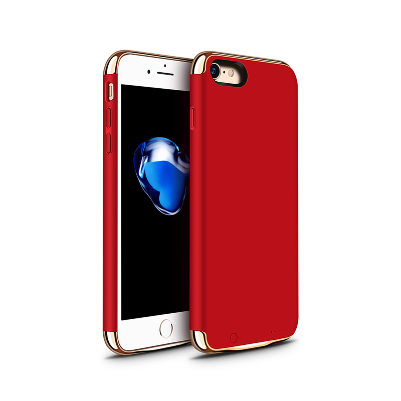 iphone7/7p背夹充电宝 聚合物电芯持久耐用一键即充 苹果7(4500毫安)4.7寸红色