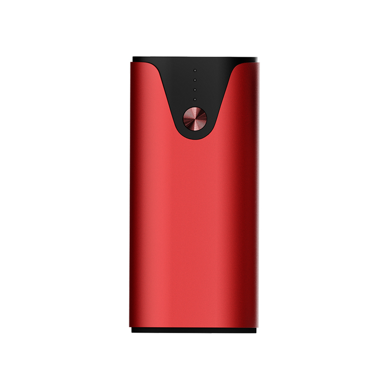 苹果安卓充电宝 D-M156 双USB智能输出口 LED照明灯(5000毫安)红色