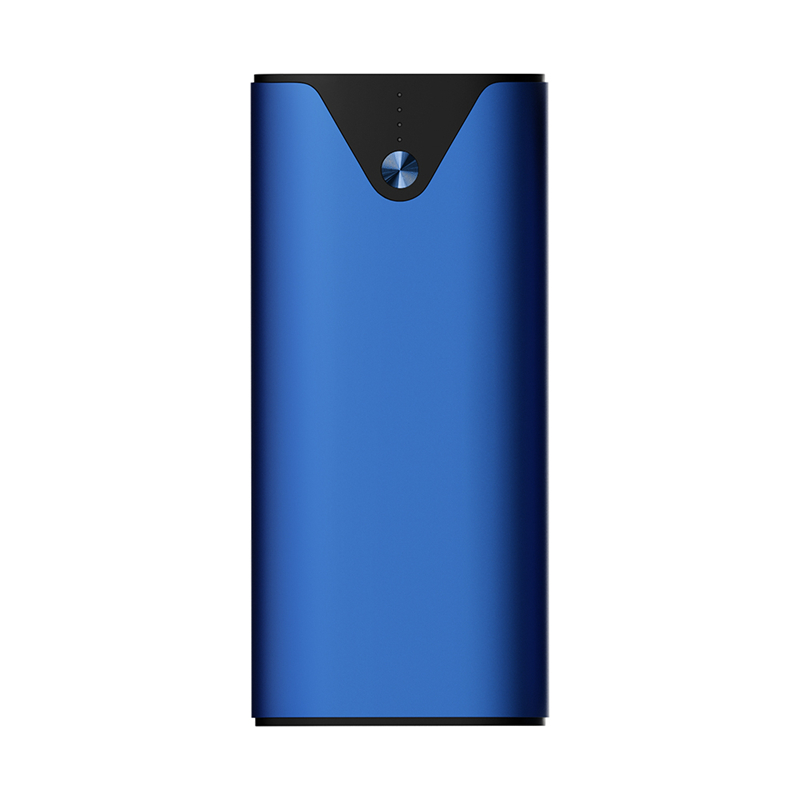 苹果安卓充电宝 D-M157 双USB智能输出口 LED照明灯(12500毫安)蓝色