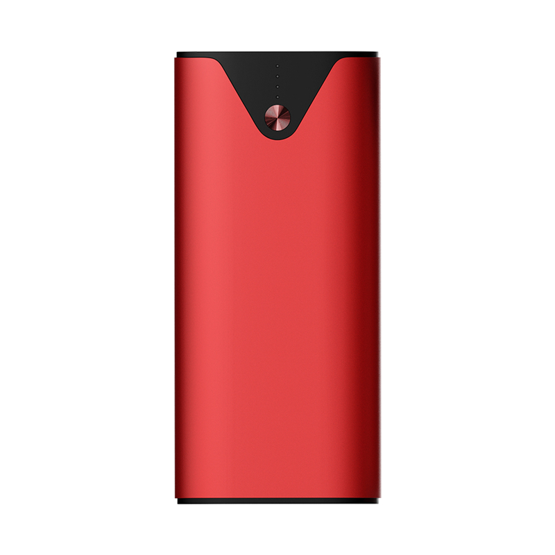 苹果安卓充电宝 D-M157 双USB智能输出口 LED照明灯(12500毫安)红色