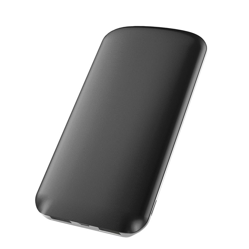 苹果华为安卓通用移动电源 喷漆+电镀工艺+聚合物电芯 高品质电路保护芯片(8000毫安)黑色