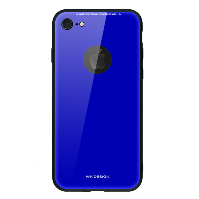 潮牌iPhone6/6splus手机壳镜面玻璃3D电镀iPhone78苹果x保护 iPhone6/6splus克菜因蓝