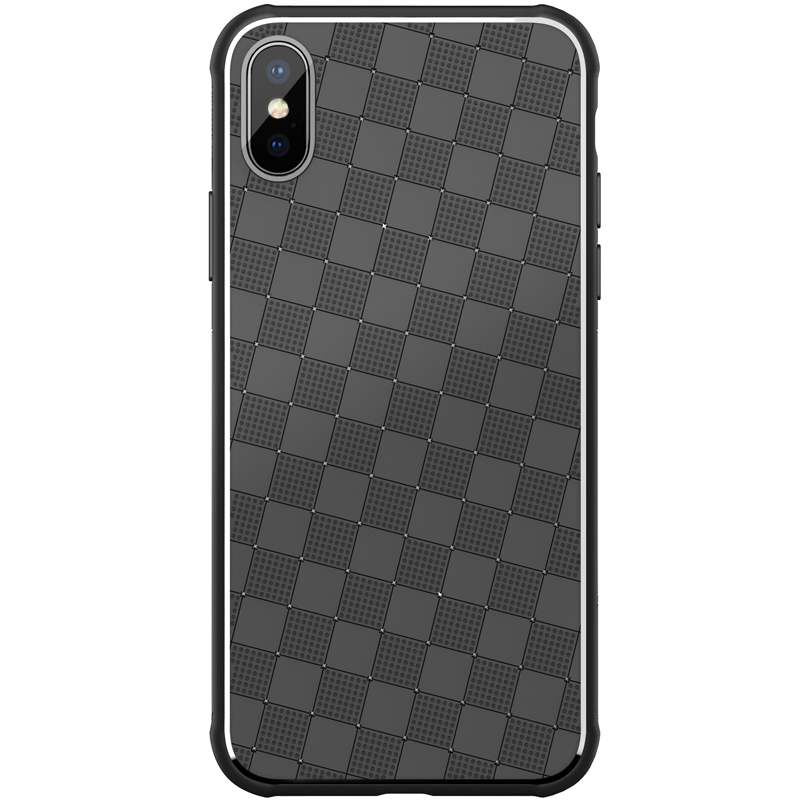 苹果iPhone X 星奇系列防摔防撞防滑手机保护壳 适用于iPhone x保护套 黑色
