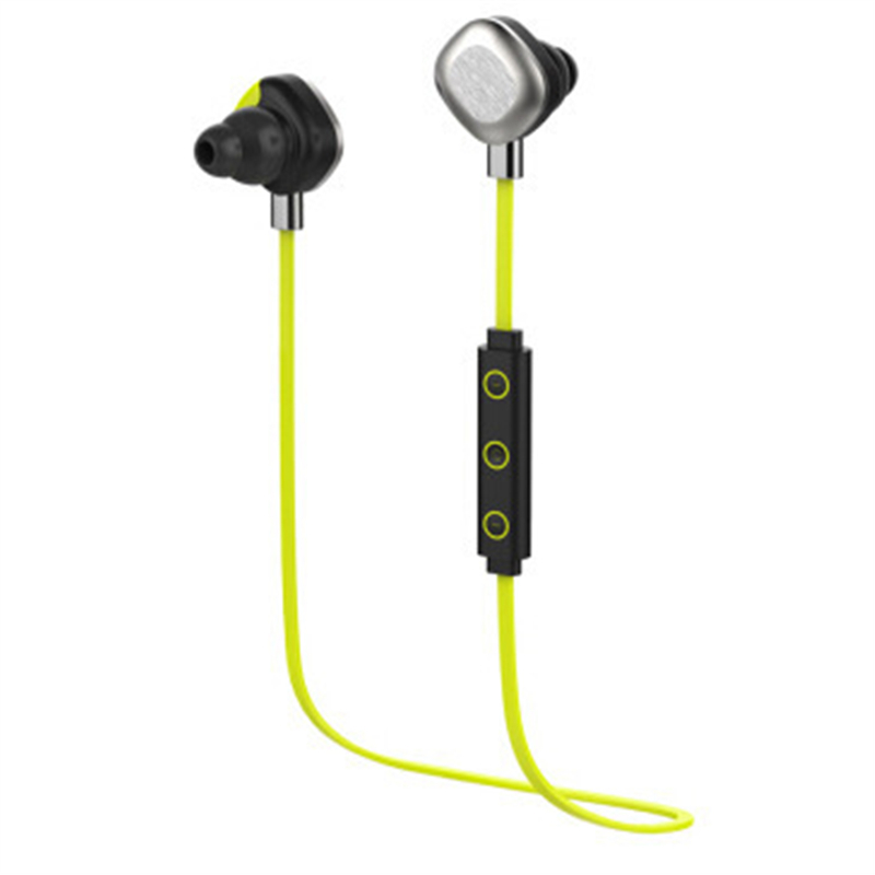HIGE 魔浪入耳式运动无线蓝牙耳机 立体声双耳塞耳机 适用于苹果安卓通用 黄色