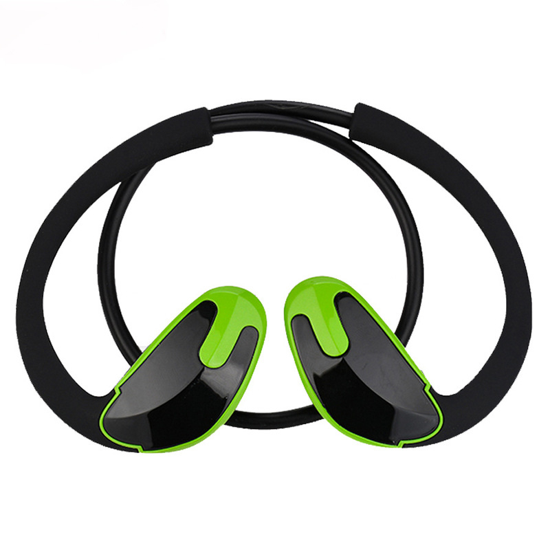 HIGE 蓝牙耳机新款后挂式商务V4.1无线运动蓝牙耳机挂耳式立体声蓝牙耳机通用苹果华为 黑绿