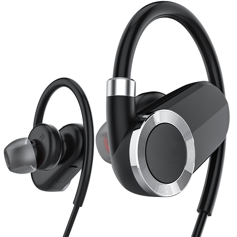 HIGE 入耳式运动无线蓝牙耳机4.1防汗防水 适用于苹果安卓通用 黑色
