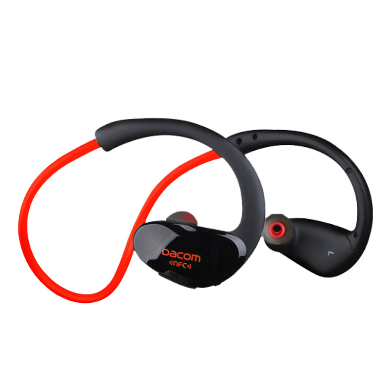 HIGE 运动蓝牙耳机跑步耳机双耳音乐无线入耳头戴式适用于苹果安卓通用版 红色
