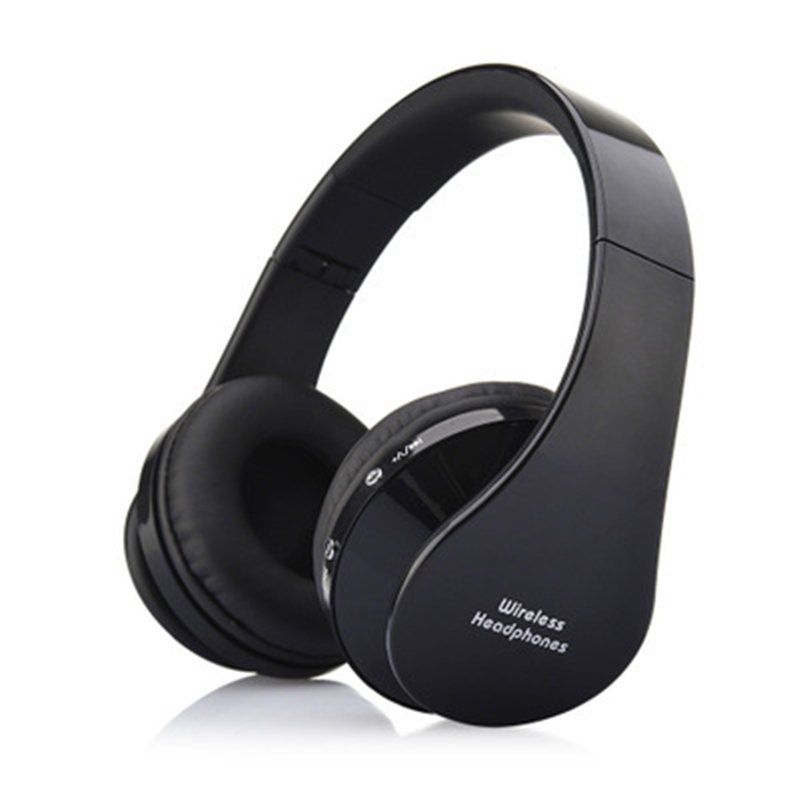 HIGE 头戴式游戏无线音乐折叠式蓝牙耳机V3.0 适用于苹果安卓手机通用 黑色