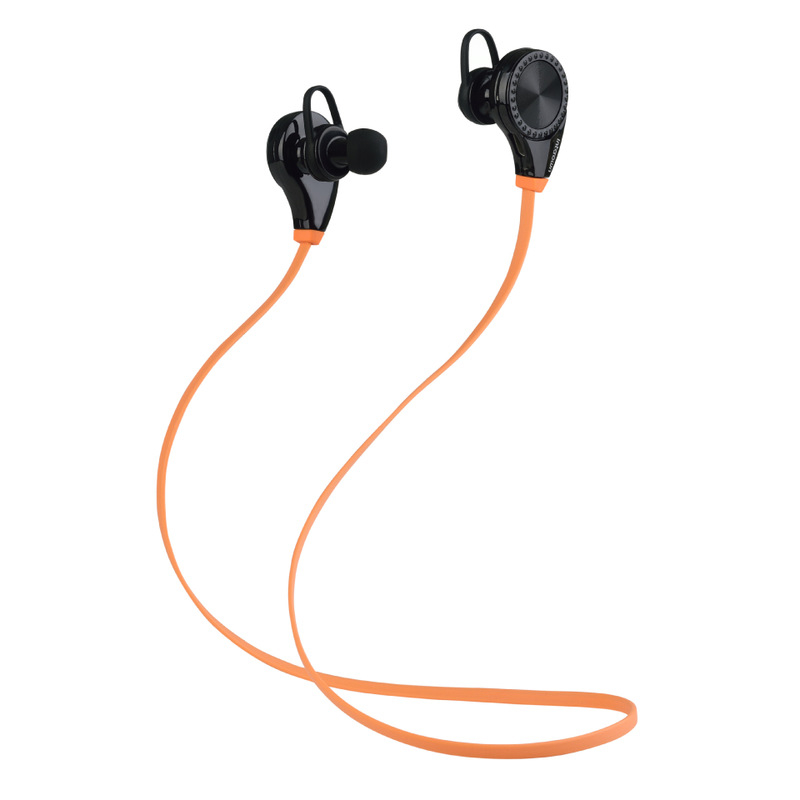 HIGE 入耳式无线运动蓝牙耳机4.0+高品质聚合物电池 适用于苹果三星小米通用 橙色