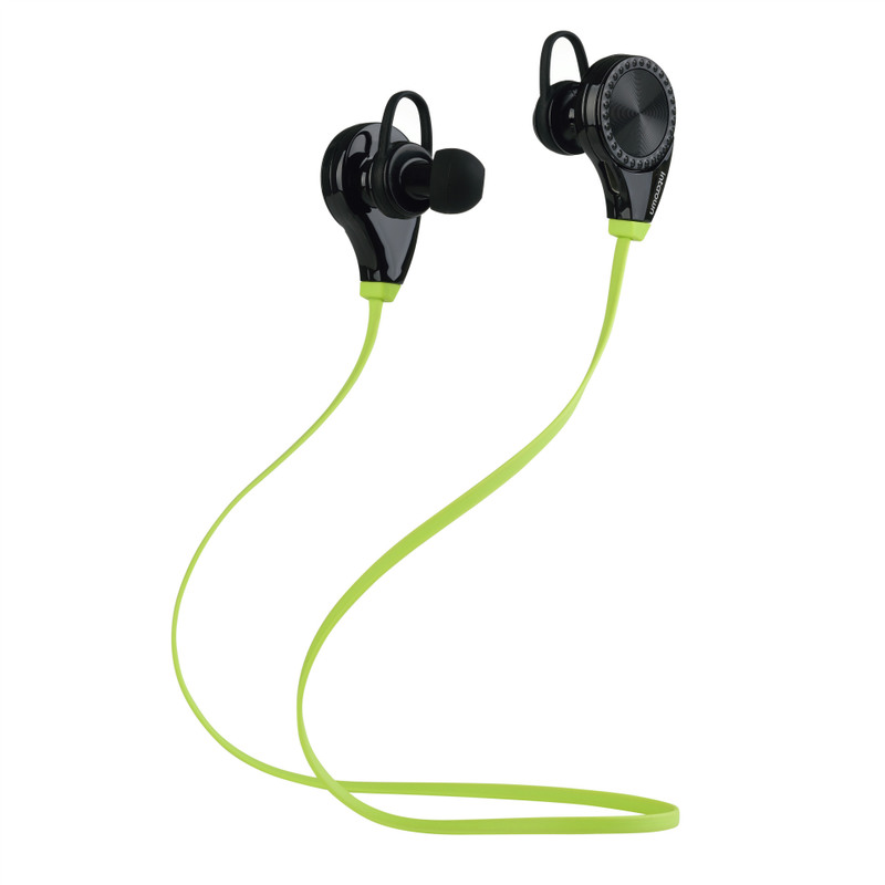 HIGE 入耳式无线运动蓝牙耳机4.0+高品质聚合物电池 适用于苹果三星小米通用 绿色