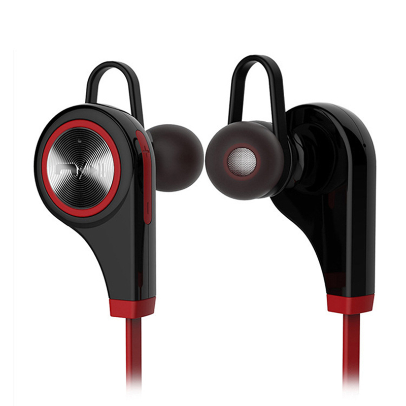 HIGE 4.1入耳式无线运动蓝牙耳机 立体声高清音质 适用于苹果三星小米通用 红色