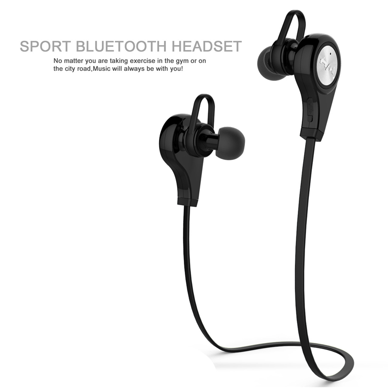 HIGE 4.1入耳式无线运动蓝牙耳机 立体声高清音质 适用于苹果三星小米通用 黑色