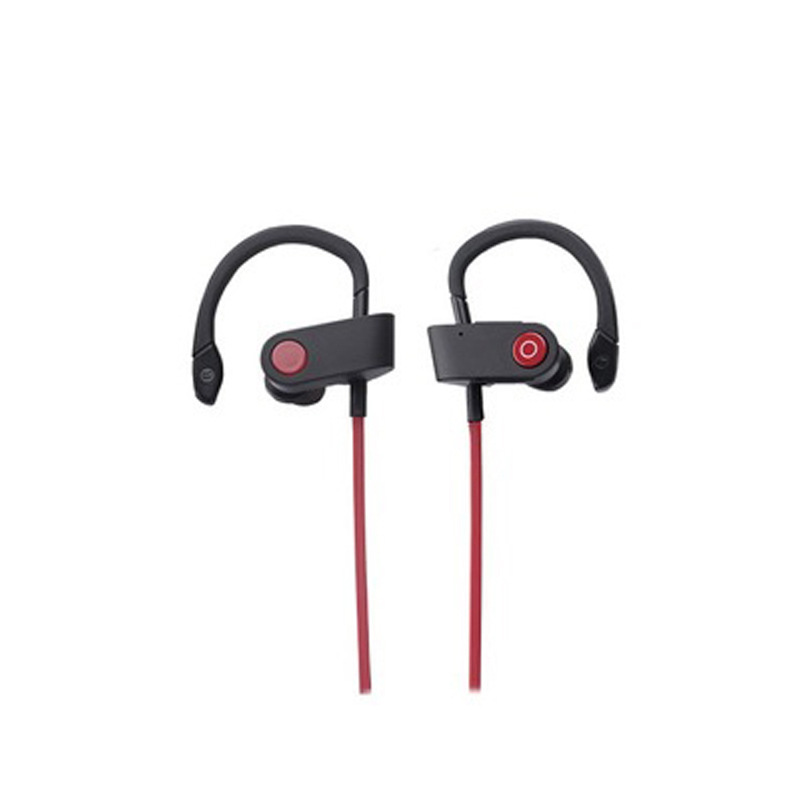 HIGE 无线立体声挂耳式蓝牙耳机4.1运动防汗+功能内置高清麦克风 适用于苹果三星小米通用 黑红