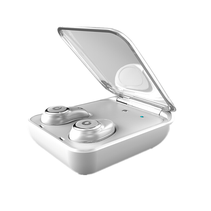 HIGE/ 新款i7双耳无线蓝牙耳机立体声运动带充电仓超小迷你蓝牙耳机 适用于苹果三星安卓通用 白色