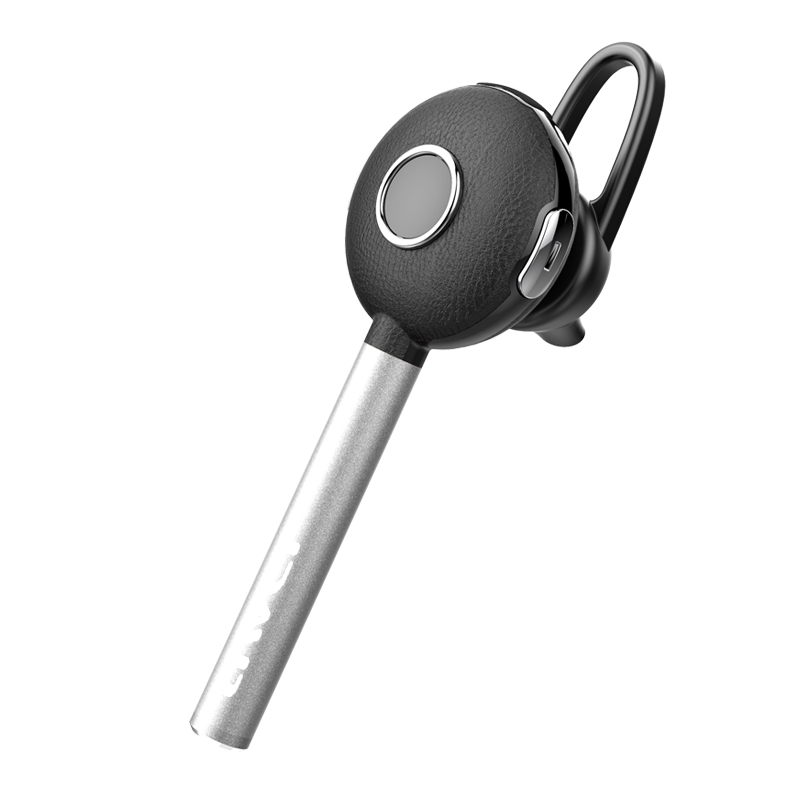 HIGE/商务入耳式无线蓝牙耳机4.1 迷你蓝牙车载挂耳式通用型智能立体声音乐 适用于苹果安卓通用 太空银