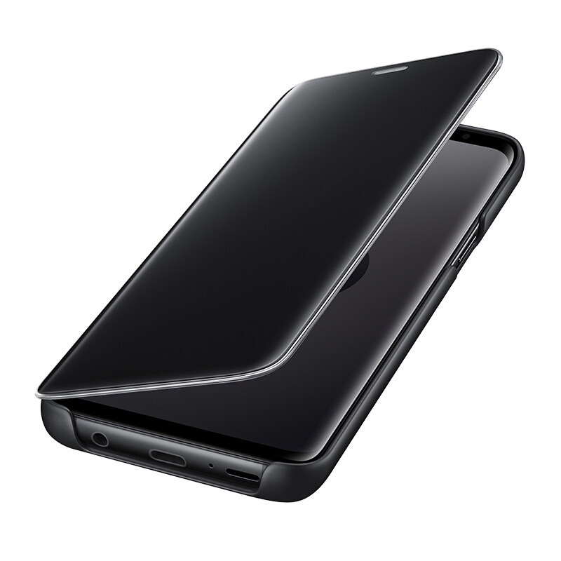 HIGE/SAMSUNG三星S9+手机壳保护套 立式智能保护壳/镜面保护套 适用于s9+ 黑色