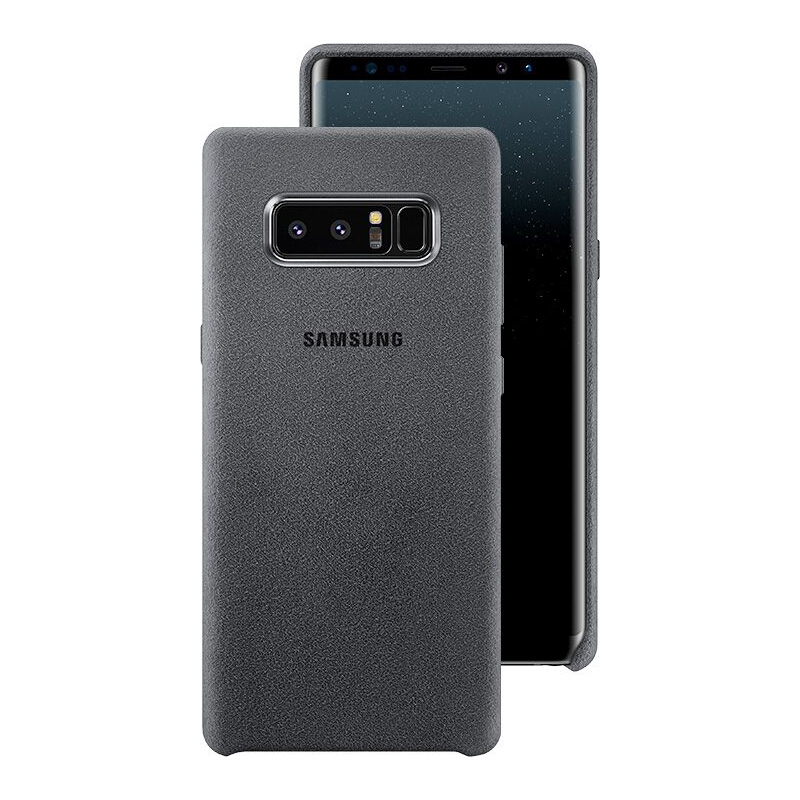 HIGE/SAMSUNG三星Note8原装手机壳/欧缔兰保护壳套 绒面后壳 适用于三星note8手机壳 深灰色