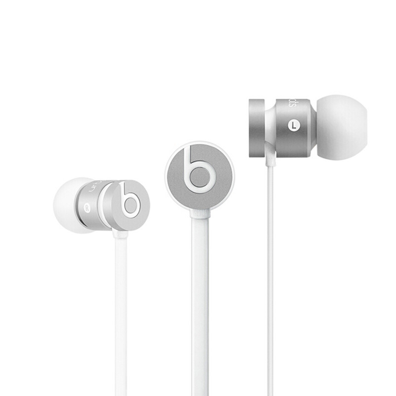 BEATS/Beats urBeats入耳式耳机3.5接口 重低音降噪面条耳麦带线控 银色