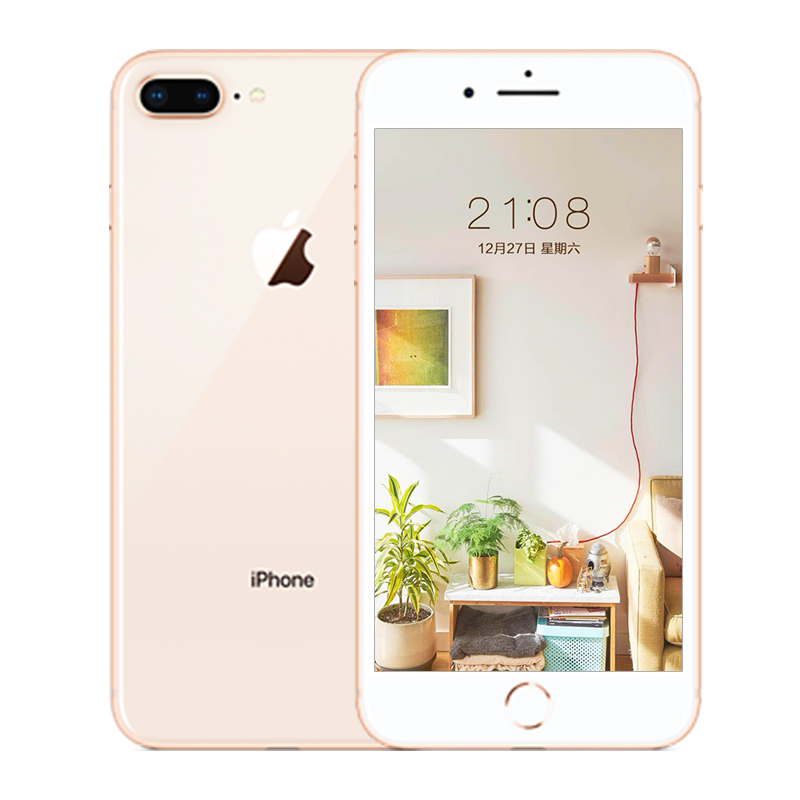 Apple/苹果/iPhone 8plus金色/5.5寸 256GB官方标配[海外版官换激活]移动联通电信全网通4G手机