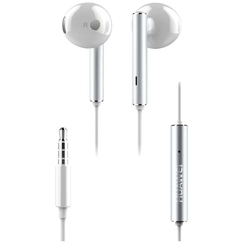 HUAWEI/华为原装耳机 三键线控 入耳式有线耳机 带麦克风 原装手机耳机 适用于3.5mm耳孔手机 白色