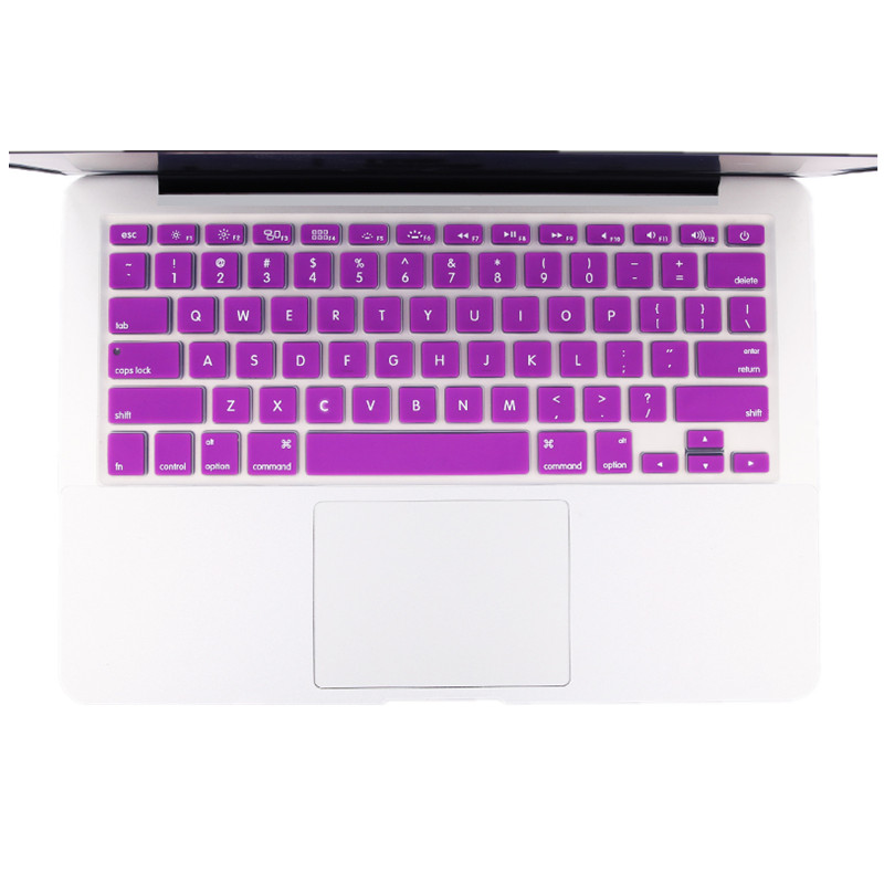 HIGE/苹果Macbook/Air/Pro笔记本电脑键盘保护膜新MacBookPro带TouchBar13/15 紫色